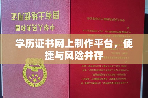 临武学历证书网上制作平台，便捷与风险并存