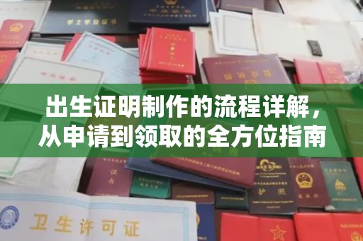 临武出生证明制作的流程详解，从申请到领取的全方位指南