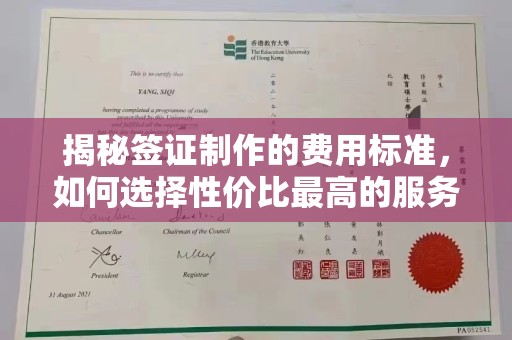 临武揭秘签证制作的费用标准，如何选择性价比最高的服务？