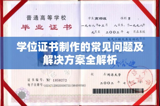临武学位证书制作的常见问题及解决方案全解析