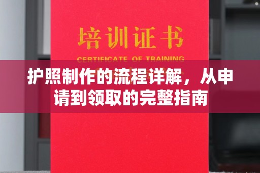 临武护照制作的流程详解，从申请到领取的完整指南